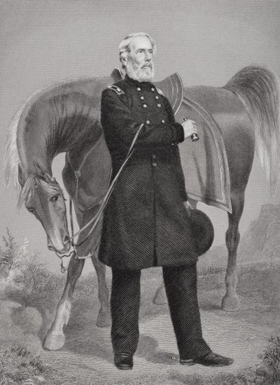 Ritratto del generale Edwin Vose Sumner (1797-1863) da Alonzo Chappel